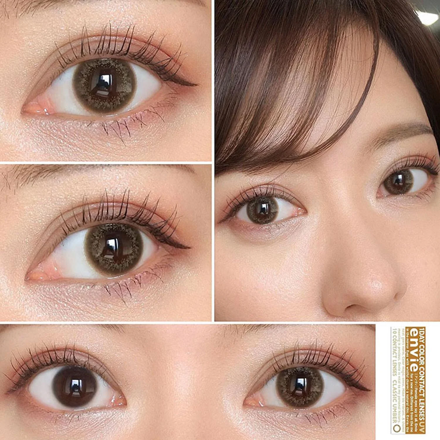 Envie UV One-Day Color Contact Lenses Classic Umber - Image 5