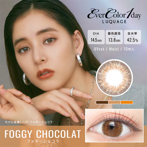EverColor 1 Day Luquage Contact Lenses Foggy Chocolat