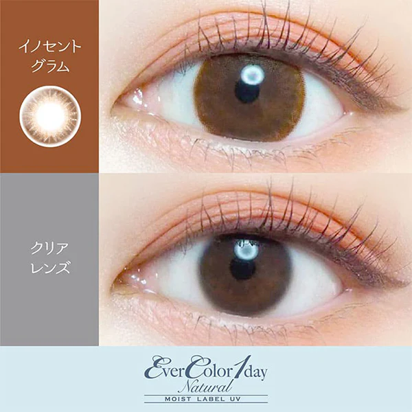 EverColor 1 Day Natural Moist Label UV Contact Lenses Innocent Glam - Image 3