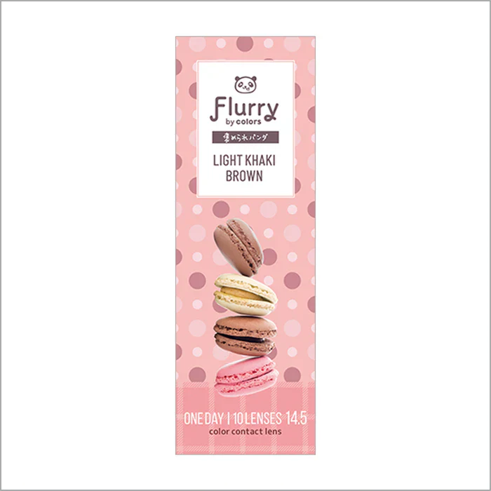 Flurry by Colors Contact Lenses Light Khaki Brown - Image 4