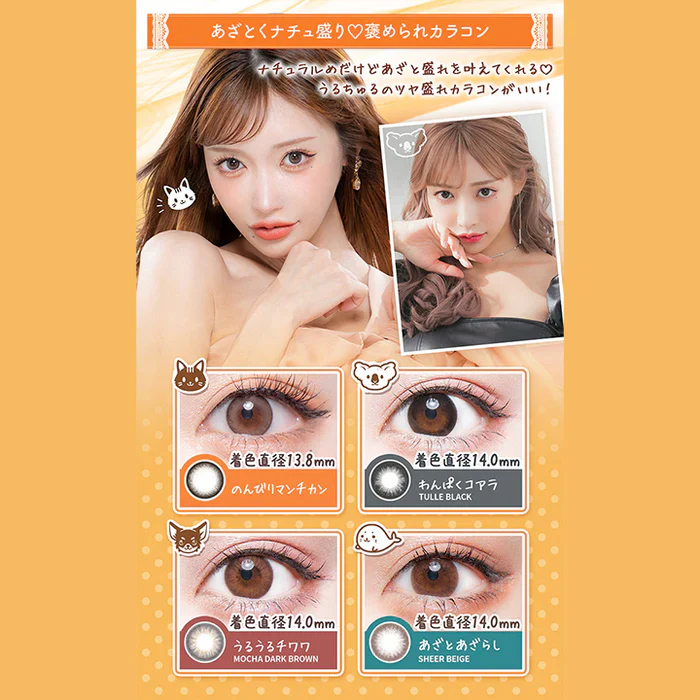 Flurry by Colors Contact Lenses Mocha Dark Brown - Image 6