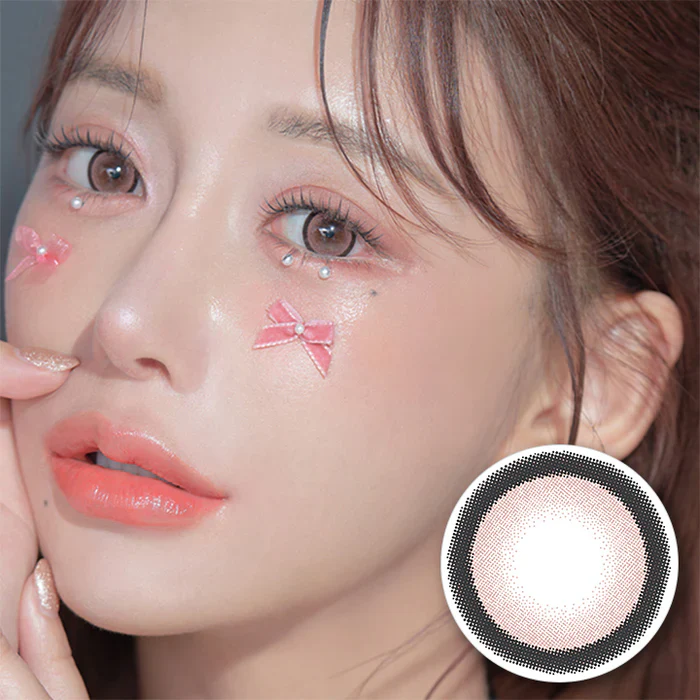 Flurry by Colors Contact Lenses Ring Pink Brown
