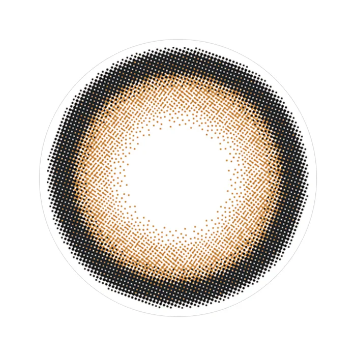 Flurry by Colors Contact Lenses Ring Orange Brown - Image 3