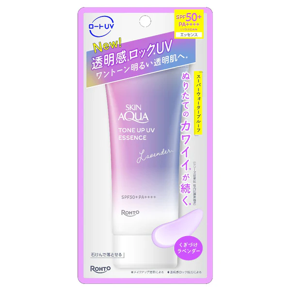 Rohto Skin Aqua Tone Up UV Essence Lavender
